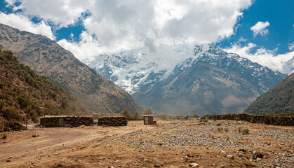 mountain hut in the Andes, Peru