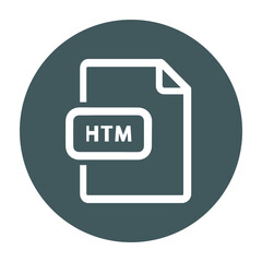 HTM file vector Icon
