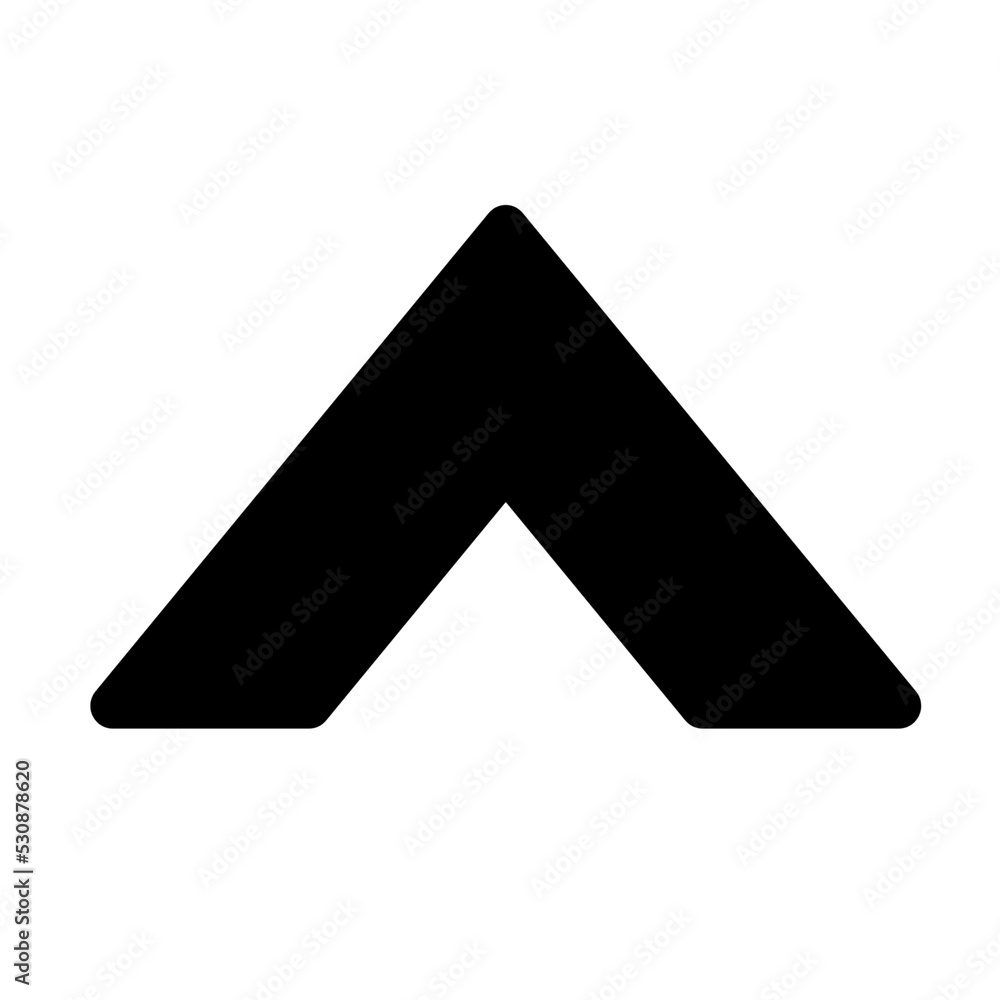 Sticker arrow up icon