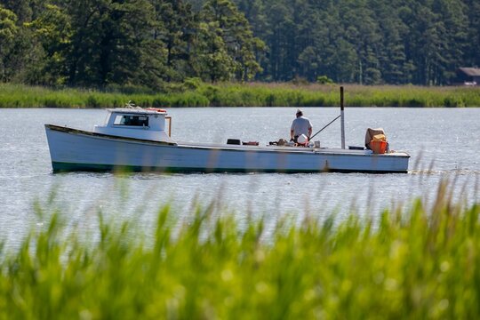 Man On A Crabbing Boat, Kent Island, Chesapeake Bay