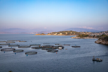 Corfu Seafarm near Kassiopi, island of Corfu