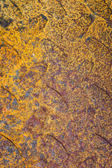 Grunge metal background, rusty steel texture close-up. Textured beautiful abstract surface for wallpapers and backgrounds