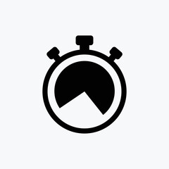 Stopwatch Icon Design Vector Template Illustration