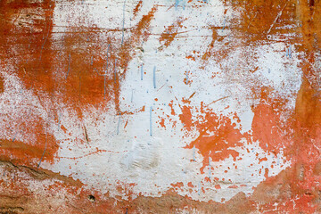 Abstraction, orange old rusty wall, texture