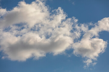 majestic clouds and blue sky