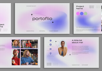 Pink Portfolio Layout Design