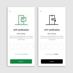 Security verified protection secure ptp screen for mobile apps template banner page ui