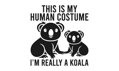 koalas  Graphic Vector T-Shirt Design
