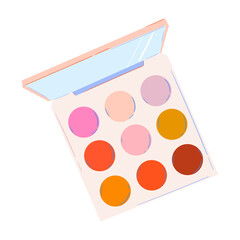 Hand drawn cosmetic. Make up. Vector isolated illustration.