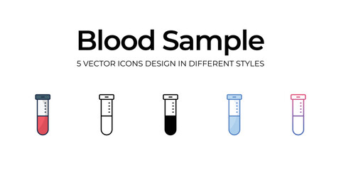 blood sample icons set vector illustration. vector stock,