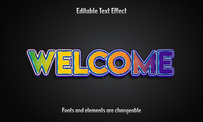 Editable Welcome Text Ai file