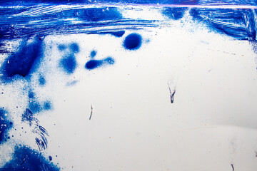 blue paint splash isolated on white background