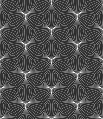 Fototapeta premium Vector seamless texture. Modern geometric background. Mesh of thin threads.