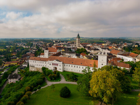 Enns an der Donau von oben