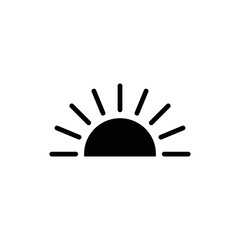 Sun icon vector illustration 