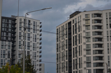 Modern Apartment Building Exterior of luxury modern apartment building