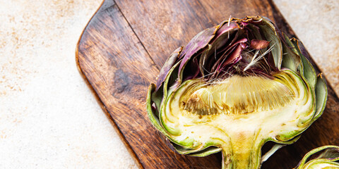 artichoke fruit healthy meal food snack on the table copy space food background rustic