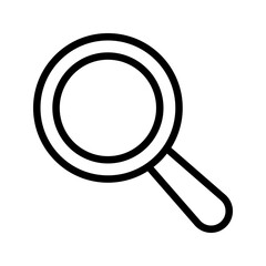 magnifying glass icon. search sign. vector illustration