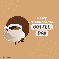 coffee cup and beans