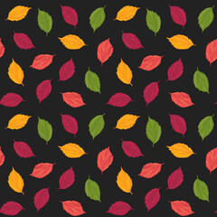 Plakat Leaves, Leaves Background, Autumn Leaves, Fall Wallpaper, Leaves Pattern, Fall Background, Seamless Repeat Autumn Fall November, Vector Illustration Background