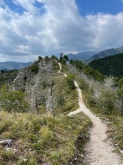 Path to Monte Bestone, Lake Garda, Italy