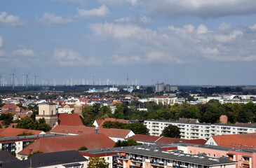 Fototapeta na wymiar Blick auf Prenzlau in Brandenburg