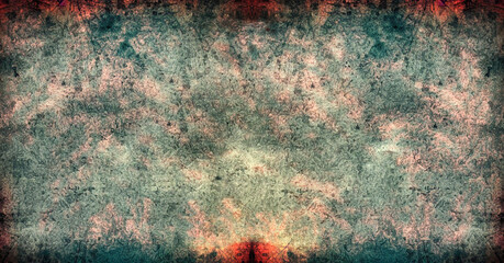 Green and red grunge abstract texture for background, banner