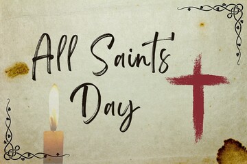 All Saints' Day. ... - obrazy, fototapety, plakaty