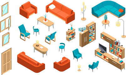 Home Furniture Isometric Collection