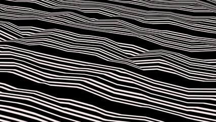 Abstract background with black and white stripes .