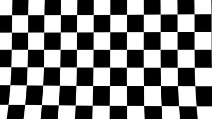 Fototapeta premium raster geometric ornament. Black and white pattern . Simple monochrome checkered background. Repeat design for decor, print.background in UHD format 3840 x 2160. 