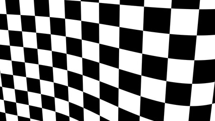 Fototapeta premium raster geometric ornament. Black and white pattern . Simple monochrome checkered background. Repeat design for decor, print.background in UHD format 3840 x 2160. 