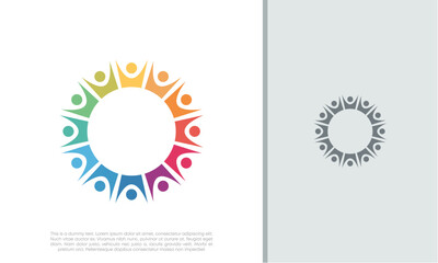 Global Community Logo Icon Elements Template. Community human Logo template vector. Community health care. Abstract Community logo.