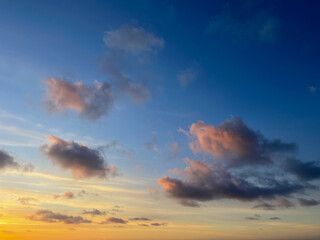 Fototapeta na wymiar sunset sky and clouds