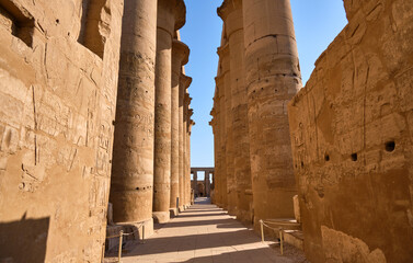 view of luxor temple, egypt