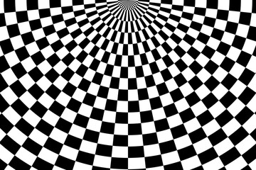 Naklejka premium Vector abstract background. Simple illustration with optical illusion, op art.
