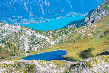 Fototapeta na wymiar View over Lake of Brienz