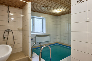 modern bathroom with tiles