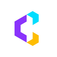 Letter C arrow modern creative logo design