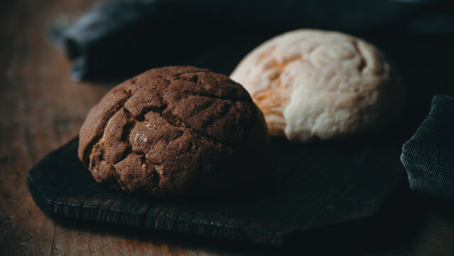 Pan Concha De Chocolate Y Vainilla