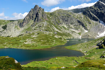 Fototapeta na wymiar Landscape of The Seven Rila Lakes, Rila Mountain, Bulgaria
