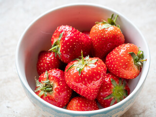 Frische Erdbeeren in einer Schale