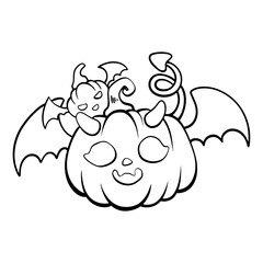 happy halloween It's a vector drawing.