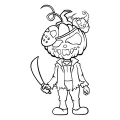 happy halloween It's a vector drawing.