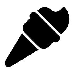 ice cream glyph icon