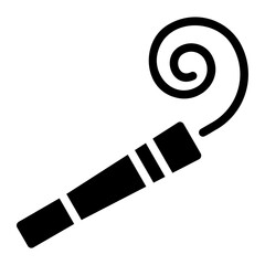 party blower glyph icon