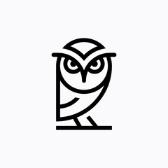 Owl logo design concept