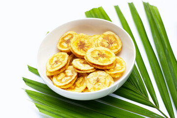 Banana stuffed with tamarind. Fruit snack