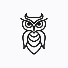 Owl logo design concept
