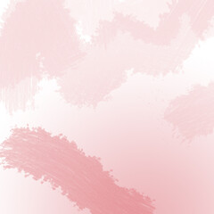  Pink watercolor background with b.rush strokes. Digital drawing, square framed 